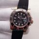 Copy Rolex Submariner Rose Gold Case Black Dial Black Tape Watch (3)_th.jpg